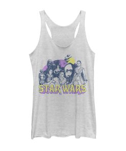 Women’s Star Wars The Rise of Skywalker Vintage Collage Racerback Tank Top