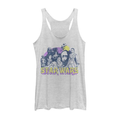 Women’s Star Wars The Rise of Skywalker Vintage Collage Racerback Tank Top