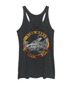 Women’s Star Wars The Rise of Skywalker Vintage Galaxy Tour Racerback Tank Top