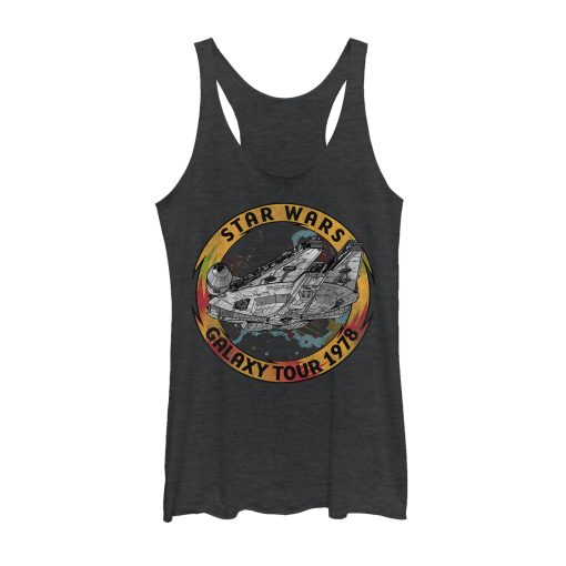 Women’s Star Wars The Rise of Skywalker Vintage Galaxy Tour Racerback Tank Top