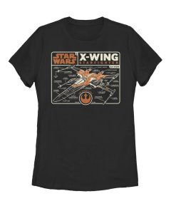 Women’s Star Wars The Rise of Skywalker X-Wing Schematic Frame T-Shirt