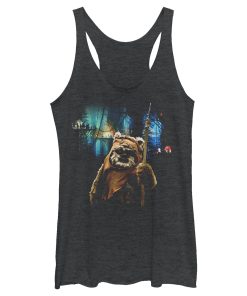 Women’s Star Wars Tree Village Wicket Ewok Racerback Tank Top