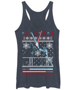 Women’s Star Wars Ugly Christmas Duel Racerback Tank Top