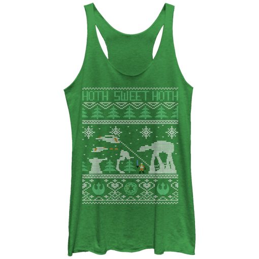 Women’s Star Wars Ugly Christmas Hoth Sweet Hoth Racerback Tank Top