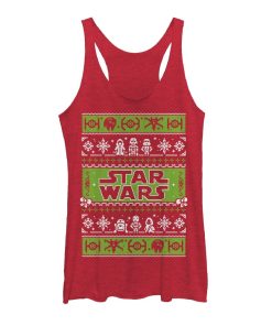 Women’s Star Wars Ugly Christmas Merry Side Racerback Tank Top