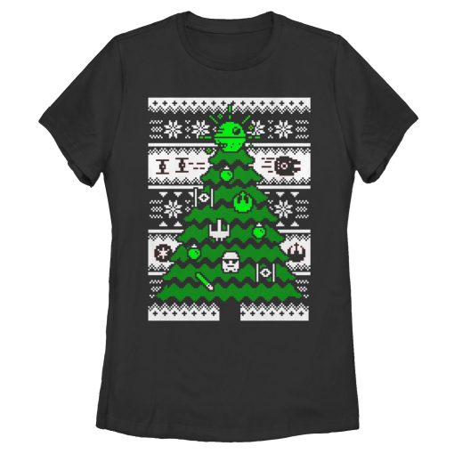 Women’s Star Wars Ugly Christmas Tree T-Shirt