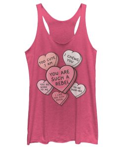 Women’s Star Wars Valentine Galactic Candy Hearts Racerback Tank Top