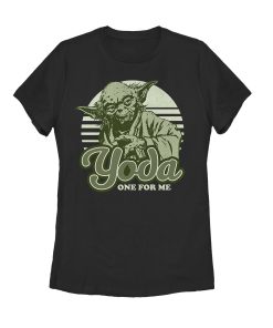 Women’s Star Wars Valentine Yoda One for Me T-Shirt