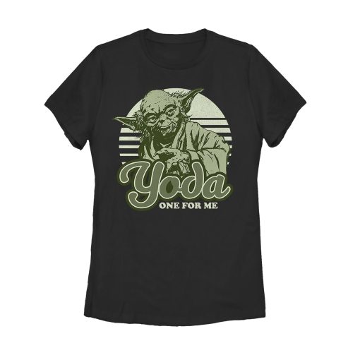 Women’s Star Wars Valentine Yoda One for Me T-Shirt