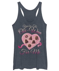 Women’s Star Wars Valentine You’re the Obiwan For Me Racerback Tank Top