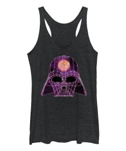 Women’s Star Wars Wire Darth Vader Helmet Racerback Tank Top