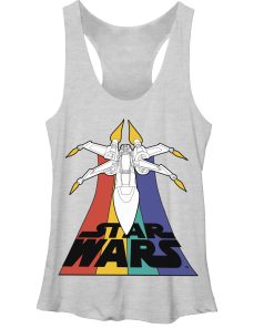 Women’s Star Wars X-Wing Fighter in Flight Racerback Tank Top