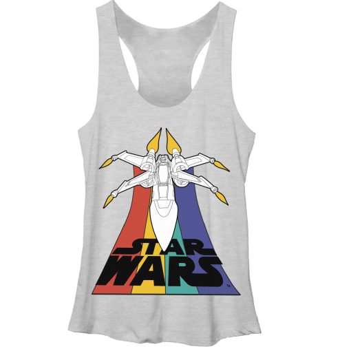 Women’s Star Wars X-Wing Fighter in Flight Racerback Tank Top