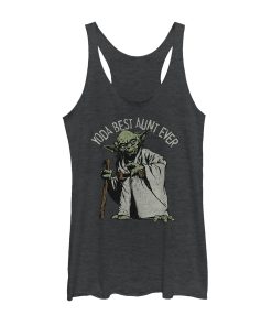 Women’s Star Wars Yoda Best Aunt Ever Racerback Tank Top