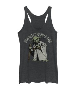 Women’s Star Wars Yoda Best Daughter Ever Racerback Tank Top