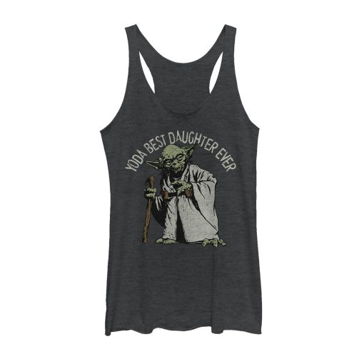 Women’s Star Wars Yoda Best Daughter Ever Racerback Tank Top