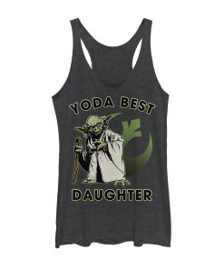 Women’s Star Wars Yoda Best Daughter Racerback Tank Top