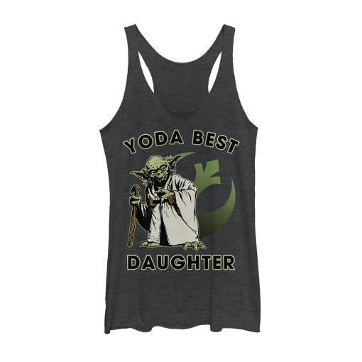 Women’s Star Wars Yoda Best Daughter Racerback Tank Top