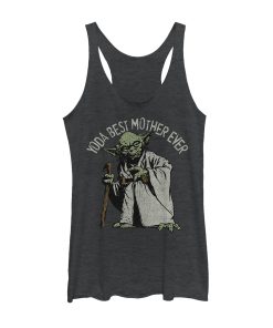 Women’s Star Wars Yoda Best Mother Ever Racerback Tank Top