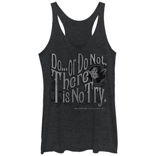 Women’s Star Wars Yoda Do or Do Not Racerback Tank Top