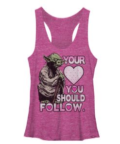 Women’s Star Wars Yoda Follow Your Heart Racerback Tank Top