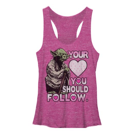 Women’s Star Wars Yoda Follow Your Heart Racerback Tank Top