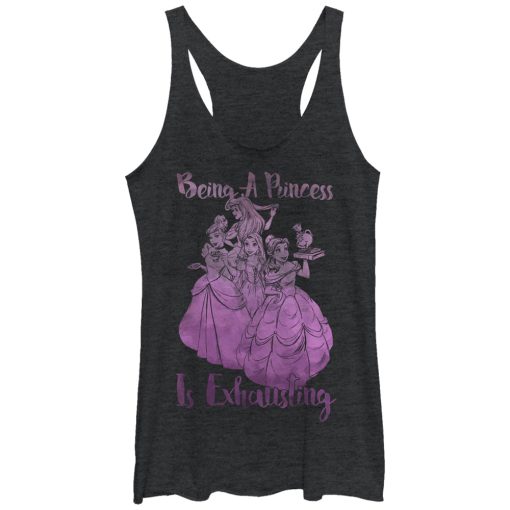 Women’s Tangled Being a Princess is Exhausting Racerback Tank Top