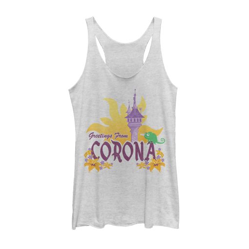 Women’s Tangled Greetings from Corona Racerback Tank Top