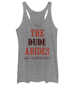 Women’s The Big Lebowski The Dude Abides Racerback Tank Top