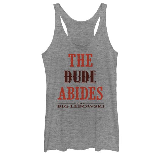 Women’s The Big Lebowski The Dude Abides Racerback Tank Top