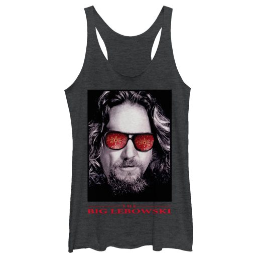 Women’s The Big Lebowski The Dude Sunglasses Poster Racerback Tank Top