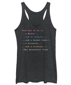 Women’s The Breakfast Club Each One Of Us Stereotype Racerback Tank Top