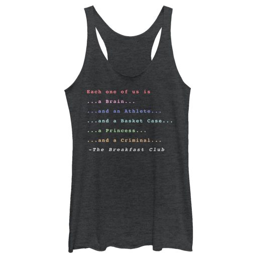 Women’s The Breakfast Club Each One Of Us Stereotype Racerback Tank Top