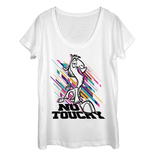 Women’s The Emperor’s New Groove No Touchy Streaks Scoop Neck