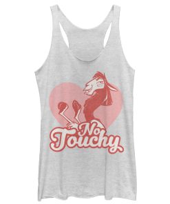 Women’s The Emperor’s New Groove Valentine Kuzco No Touchy Racerback Tank Top