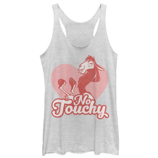 Women’s The Emperor’s New Groove Valentine Kuzco No Touchy Racerback Tank Top