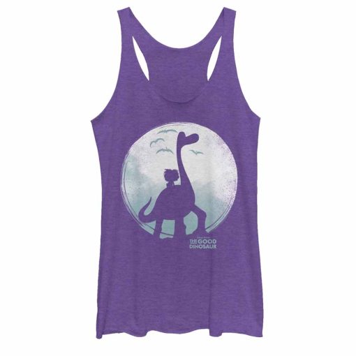 Women’s The Good Dinosaur Arlo and Spot Moon Racerback Tank Top