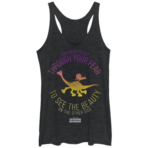 Women’s The Good Dinosaur See the Beauty on the Other Side Racerback Tank Top