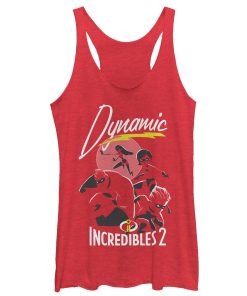 Women’s The Incredibles 2 Dynamic Family Racerback Tank Top