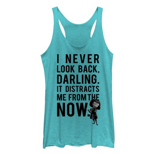 Women’s The Incredibles Edna Mode Never Look Back Racerback Tank Top