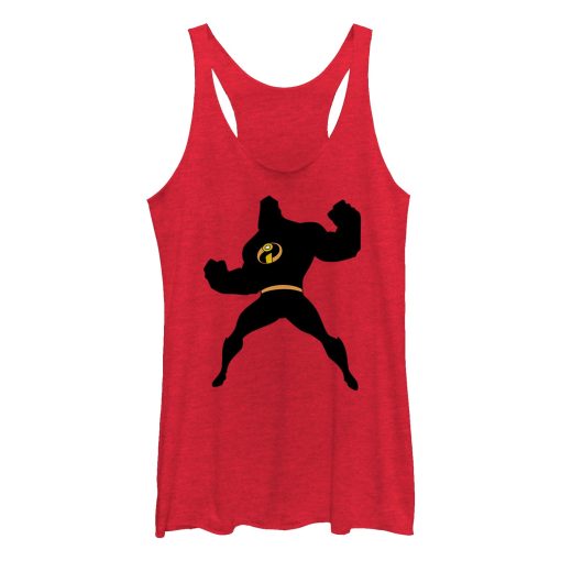 Women’s The Incredibles Mr. Incredible Silhouette Racerback Tank Top