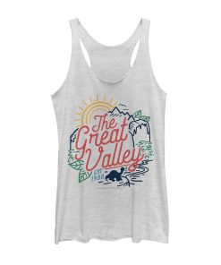 Women’s The Land Before Time Colorful Great Valley Line Racerback Tank Top