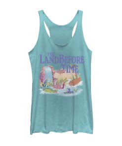 Women’s The Land Before Time Dinosaur Summer Splash Racerback Tank Top