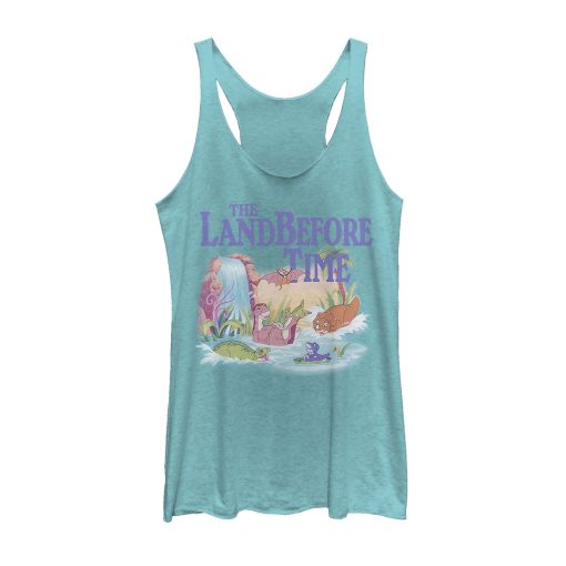 Women’s The Land Before Time Dinosaur Summer Splash Racerback Tank Top