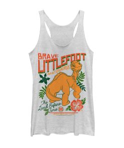 Women’s The Land Before Time Tropical Littlefoot Poster Racerback Tank Top