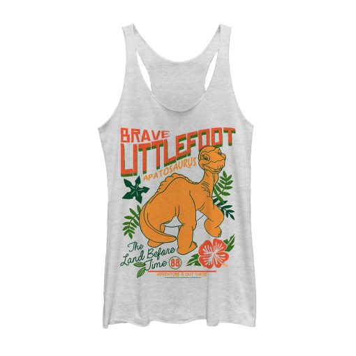 Women’s The Land Before Time Tropical Littlefoot Poster Racerback Tank Top