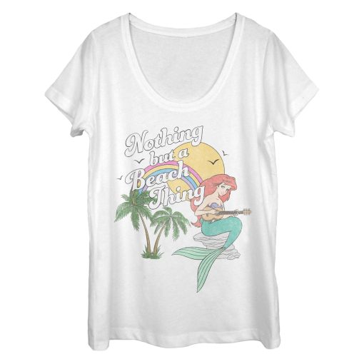 Women’s The Little Mermaid Ariel Beach Thing Scoop Neck