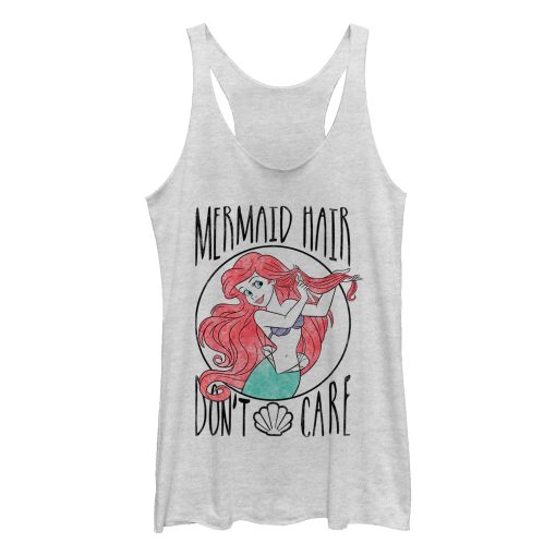 Women’s The Little Mermaid Ariel Hair Don’t Care Racerback Tank Top