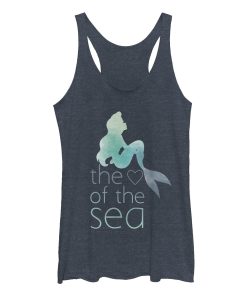 Women’s The Little Mermaid Ariel Heart of Sea Racerback Tank Top