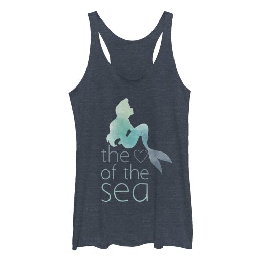 Women’s The Little Mermaid Ariel Heart of Sea Racerback Tank Top